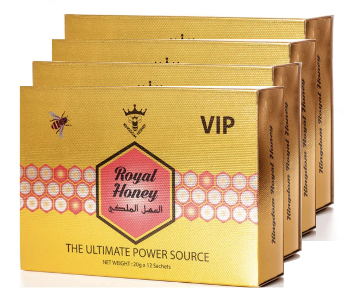 x4 Boxes VIP Royal Honey  (12 Sachets – 20G)